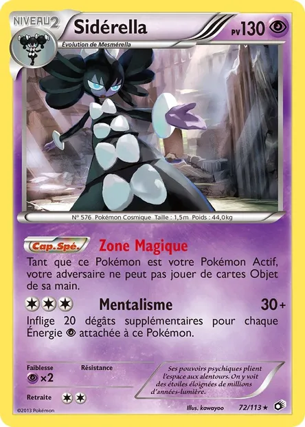 Sidérella, carte Pokémon LTR 72 — extension Legendary Treasures