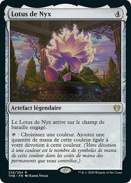 Lotus de Nyx, carte Magic THB 235 — extension Theros Beyond Death