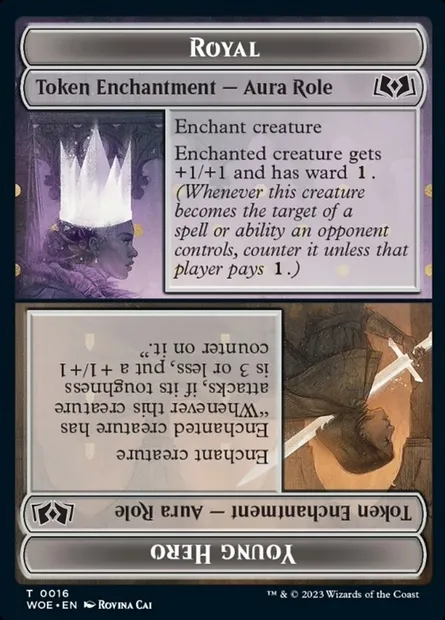 Royal // Young Hero, carte Magic TWOE 16 — extension Wilds of Eldraine Tokens