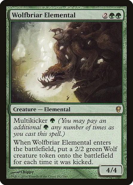 Wolfbriar Elemental, Magic card CNS 182 — Conspiracy set