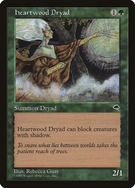 Dryade de Boiscoeur, carte Magic TMP 231 — extension Tempête