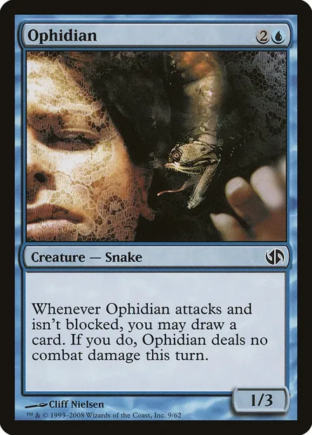 Ophidian, Magic card DD2 9 — Duel Decks: Jace vs. Chandra set