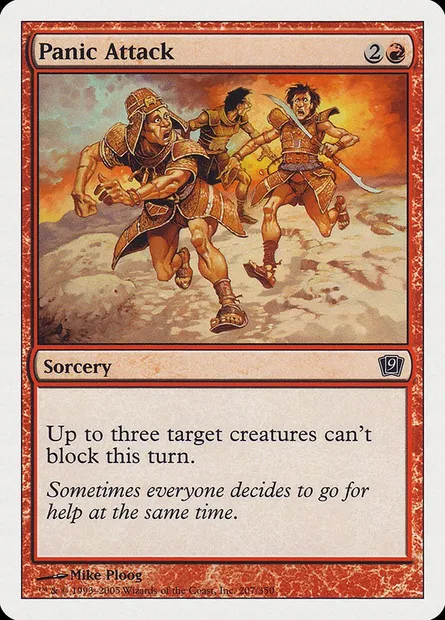 Panic Attack, Magic card 9ED 207 — Ninth Edition set