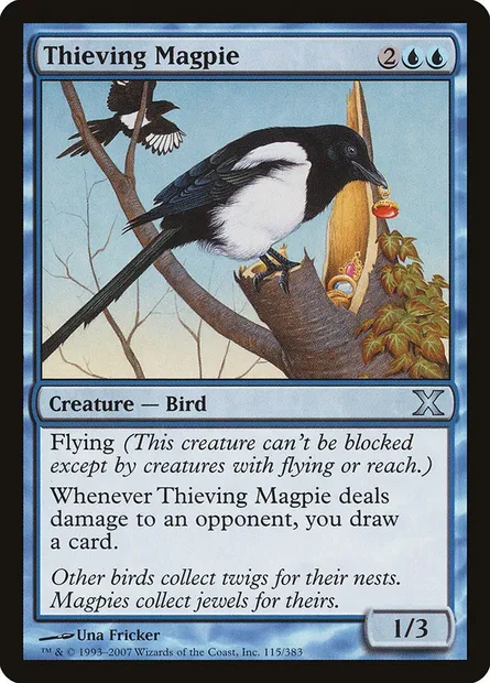 Thieving Magpie, Magic card 10E 115 — Tenth Edition set