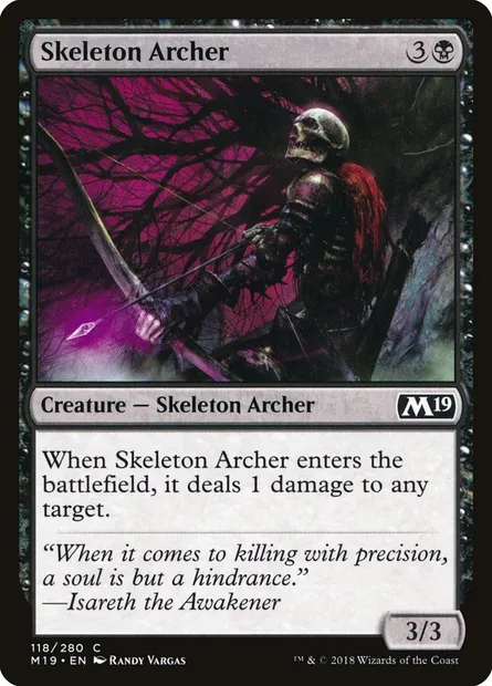 Skeleton Archer, Magic card M19 118 — Core Set 2019 set