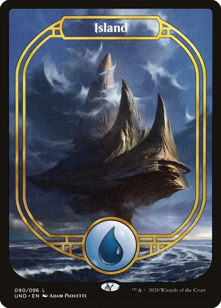 Island, Magic card UND 90 — Unsanctioned set
