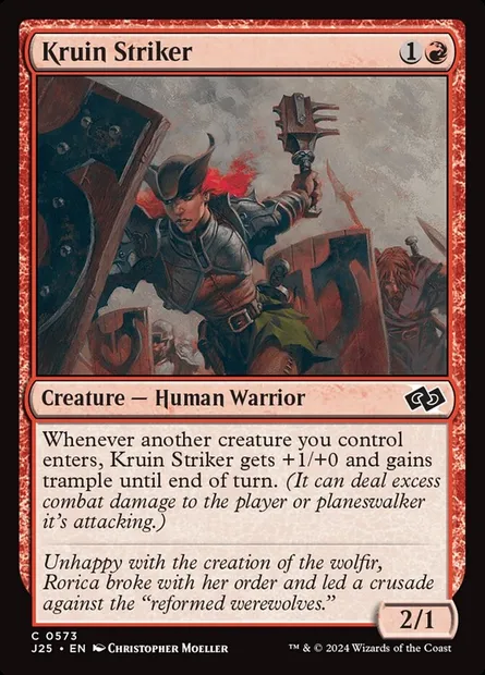 Kruin Striker, Magic card J25 573 — Foundations Jumpstart set
