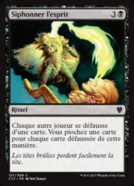 Siphonner l'esprit, carte Magic C17 127 — extension Commander 2017