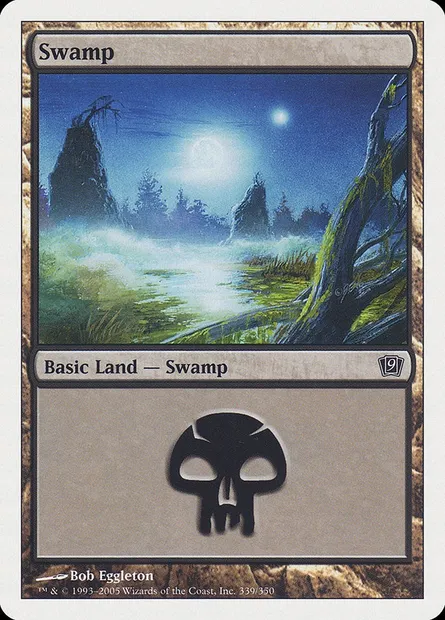 Swamp, Magic card 9ED 339 — Ninth Edition set