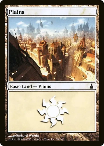 Plains, Magic card RAV 290 — Ravnica: City of Guilds set