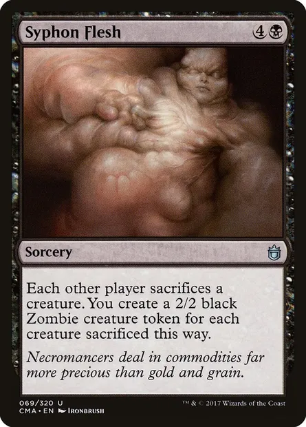 Syphon Flesh, Magic card CMA 69 — Commander Anthology set