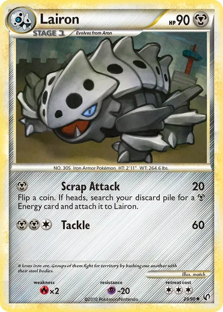 Lairon, Pokémon card UD 29 — Undaunted set