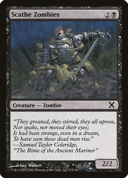 Scathe Zombies, Magic card 10E 175 — Tenth Edition set