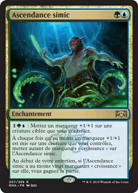 Ascendance simic, carte Magic RNA 207 — extension L'allégeance de Ravnica