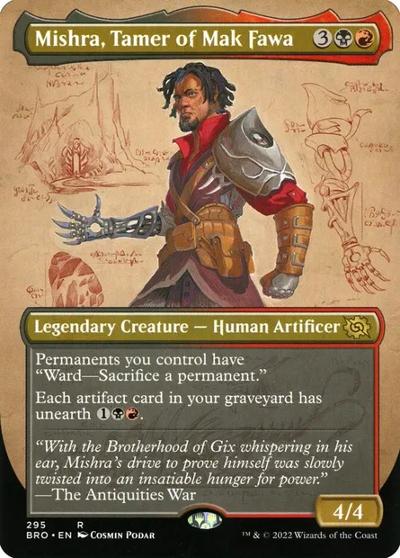 Mishra, Tamer of Mak Fawa, Magic card BRO 295 — The Brothers' War set