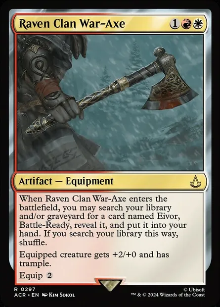 Raven Clan War-Axe, Magic card ACR 297 — Assassin's Creed set