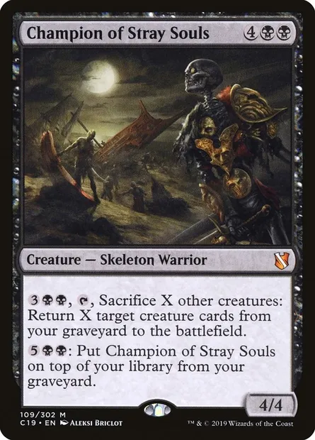 Champion of Stray Souls, Magic card C19 109 — Commander 2019 set