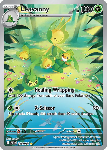 Leavanny, Pokémon card WHT 089 — White Flare set