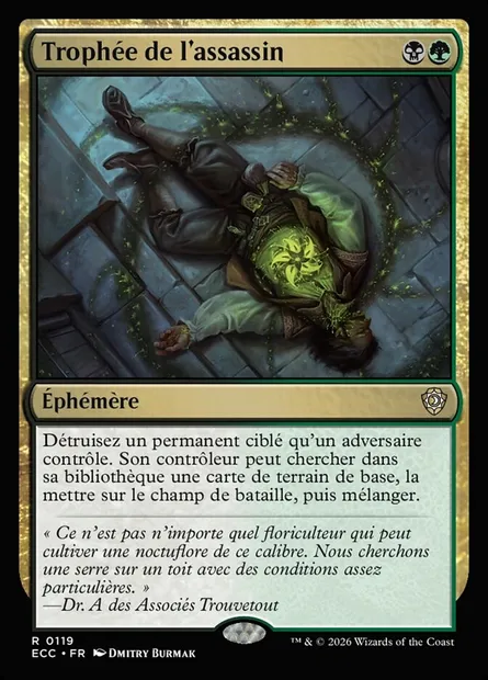 Trophée de l'assassin, carte Magic ECC 119 — extension Lorwyn Eclipsed Commander
