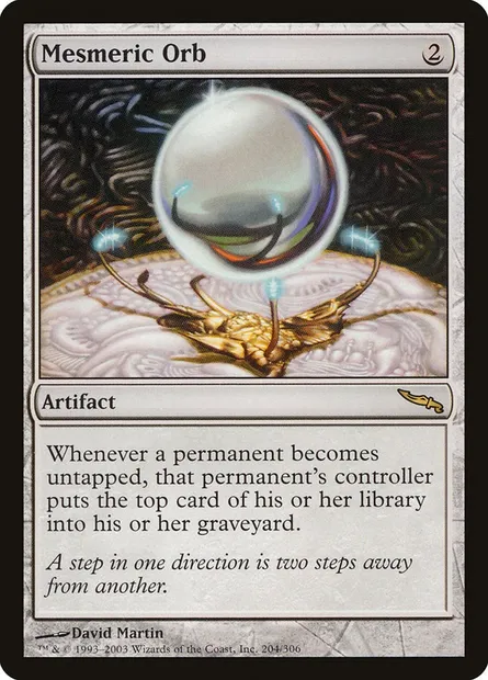 Mesmeric Orb, Magic card MRD 204 — Mirrodin set