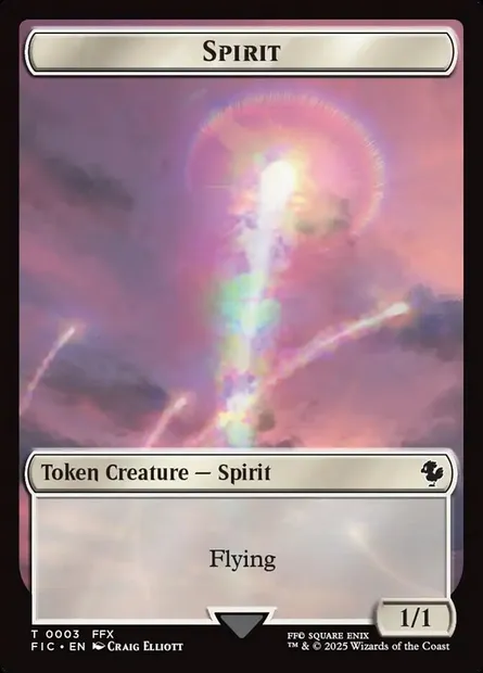 Spirit, carte Magic TFIC 3 — extension Final Fantasy Commander Tokens