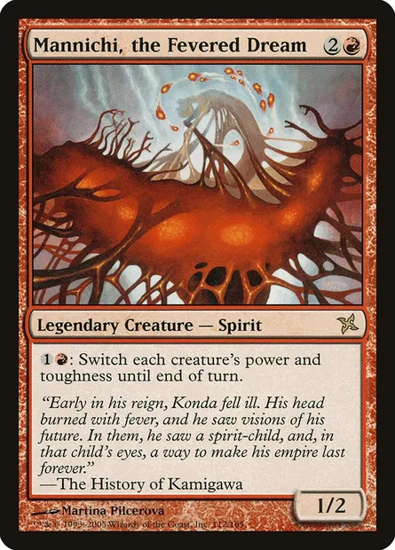 Mannichi, the Fevered Dream, Magic card BOK 112 — Betrayers of Kamigawa set