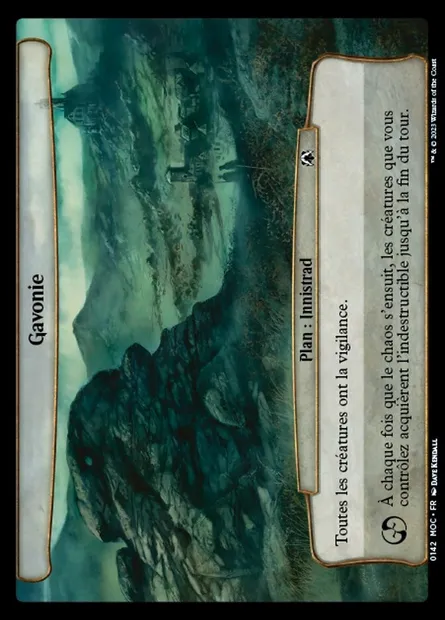 Gavonie, carte Magic MOC 142 — extension March of the Machine Commander