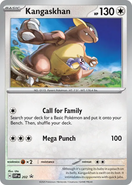 Kangaskhan, Pokémon card PR-SV 202 — SVP Black Star Promos set