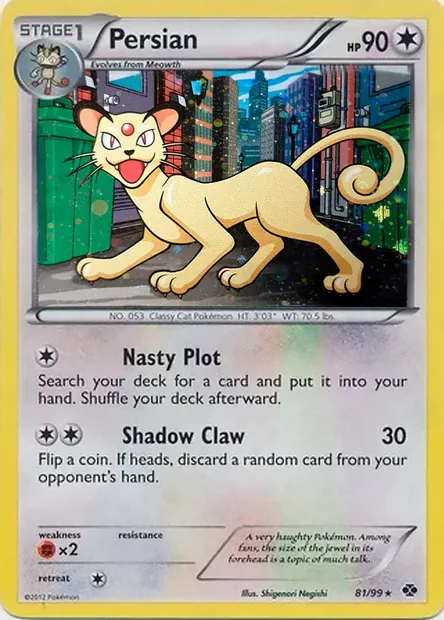 Persian, carte Pokémon TDX 081 — extension Theme Deck & Blisters Exclusives