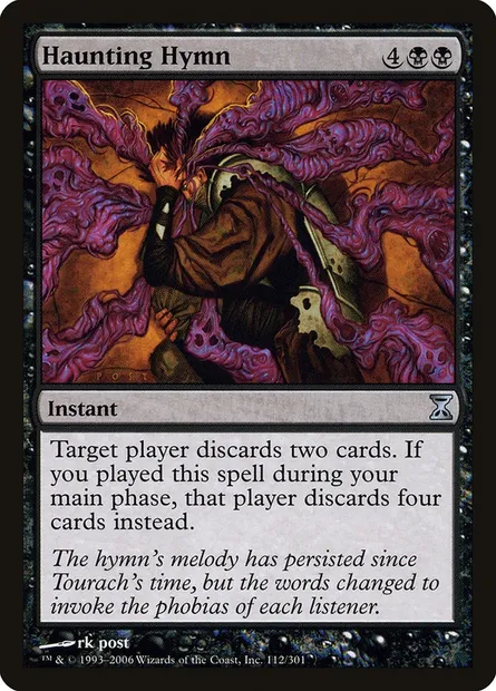 Haunting Hymn, Magic card TSP 112 — Time Spiral set