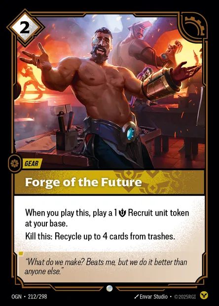 Forge of the Future, carte Riftbound OGN 212 — extension Origins