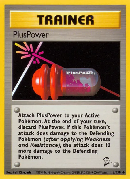 PlusPower, carte Pokémon B2 113 — extension Base Set 2