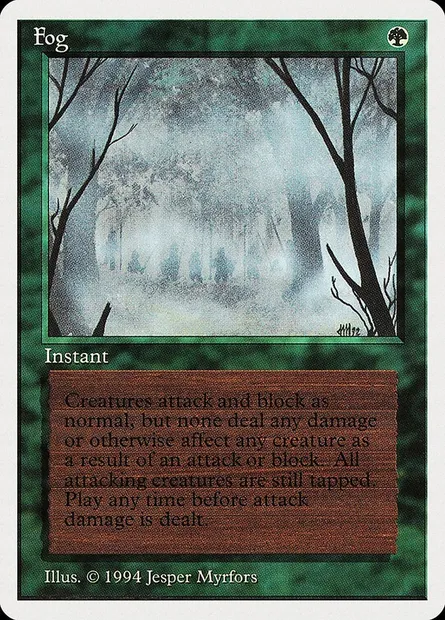 Brouillard, carte Magic SUM 195 — extension Summer Magic / Edgar