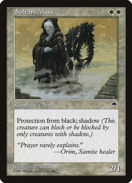 Soltari Monk, Magic card TMP 45 — Tempest set