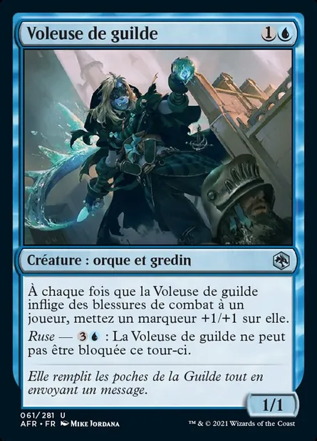 Voleuse de guilde, carte Magic AFR 61 — extension Forgotten Realms: Aventures dans les Royaumes Oubliés