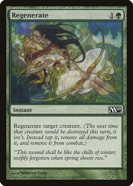 Regenerate, Magic card M10 202 — Magic 2010 set