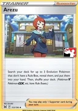 Arezu, Pokémon card PPS 153 — Play! Pokémon Prize Pack Series set