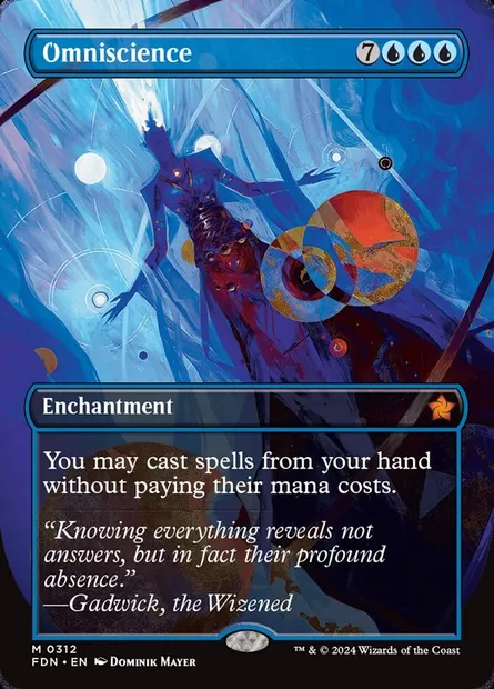 Omniscience, Magic card FDN 312 — Foundations set