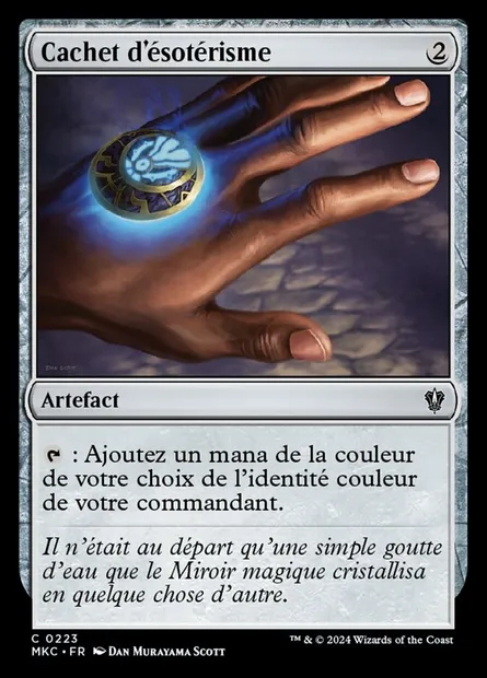 Cachet d'ésotérisme, carte Magic MKC 223 — extension Murders at Karlov Manor Commander