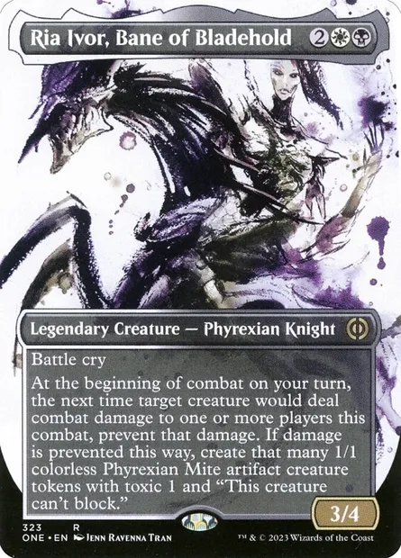 Ria Ivor, Bane of Bladehold, Magic card ONE 323 — Phyrexia: All Will Be One set