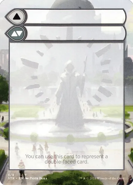 Double-Faced Substitute Card, carte Magic SSTX 5 — extension Strixhaven: School of Mages Substitute Cards