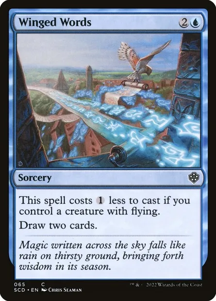 Winged Words, Magic card SCD 65 — Starter Commander Decks set
