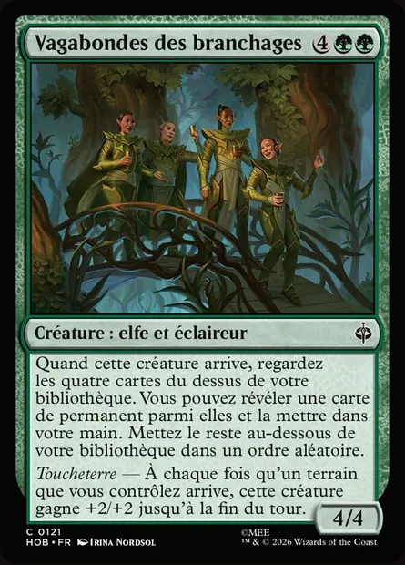 Vagabondes des branchages, carte Magic HOB 121 — extension The Hobbit