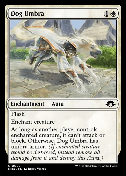 Dog Umbra, Magic card MH3 22 — Modern Horizons 3 set