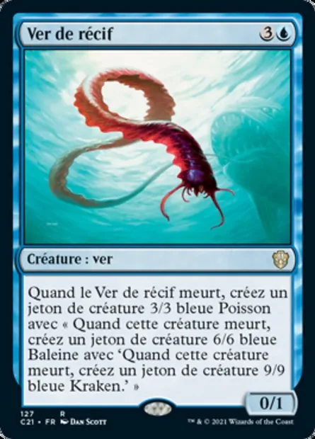 Ver de récif, carte Magic C21 127 — extension Commander 2021