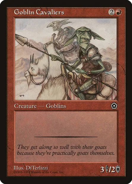 Goblin Cavaliers, Magic card P02 95 — Portal Second Age set