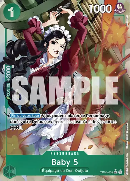 Baby 5, carte One Piece OP04-032 — extension KINGDOMS OF INTRIGUE