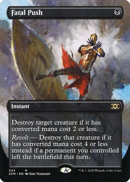Poussée fatale, carte Magic 2XM 343 — extension Double Masters
