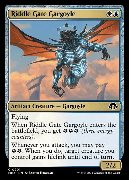 Riddle Gate Gargoyle, Magic card MH3 201 — Modern Horizons 3 set