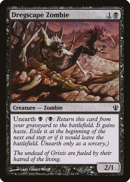 Dregscape Zombie, Magic card ARC 14 — Archenemy set